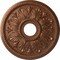 Ekena Millwork Edinburgh Ceiling Medallion (Canopies up to 5 1/8"), 18 1/8"OD x 3 1/2"ID x 2 3/4"P, Polished Copper CM18ED1POS - alternate 1
